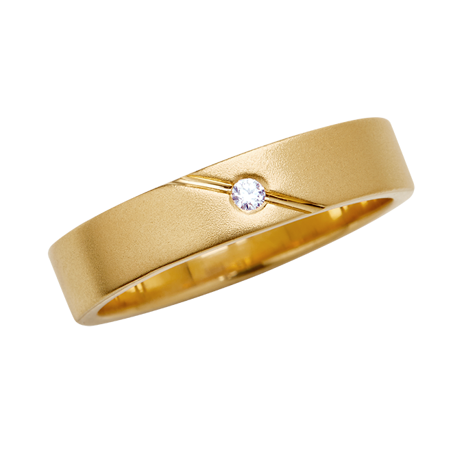 Aukera – Men's Solitaire Diamond Band