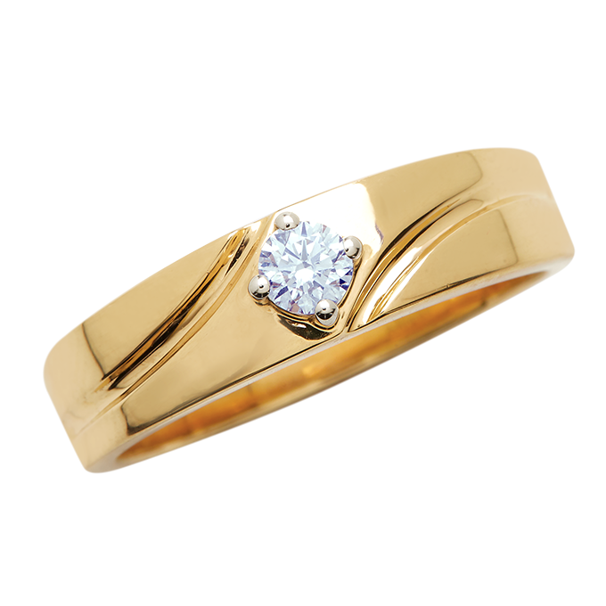 Aukera – Solaris Crest Men’s Diamond Band