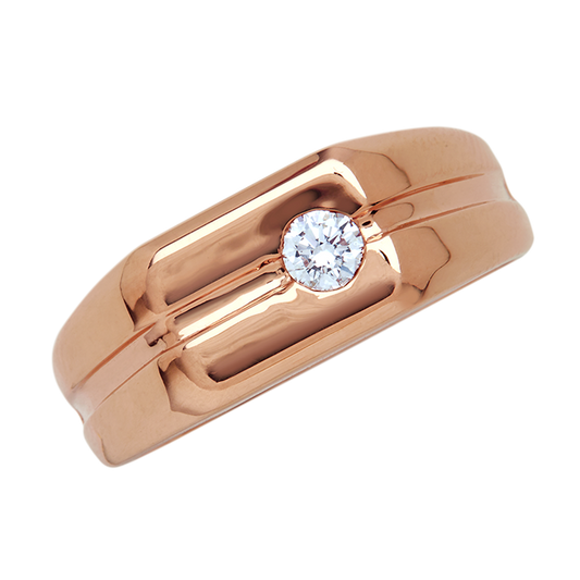 Aukera – Solaris Men's Rose Gold Ring