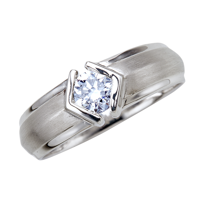 Aukera - Valiant Crest Solitaire Ring