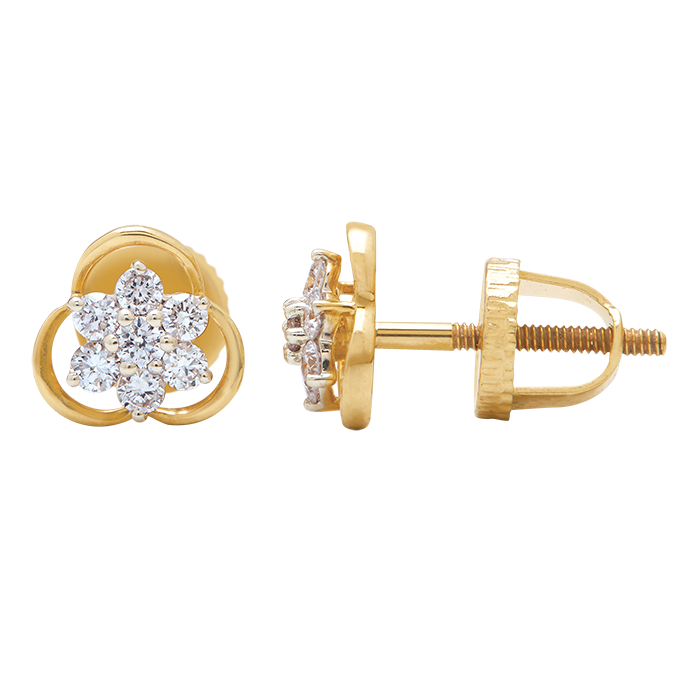 Aukera - Aurelle Bloom Cluster Diamond Studs