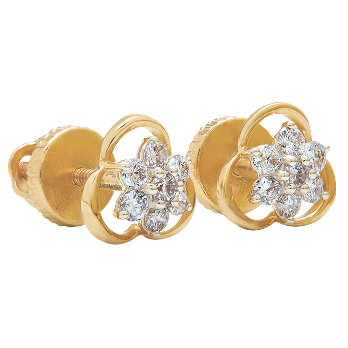 Aukera - Aurelle Bloom Cluster Diamond Studs