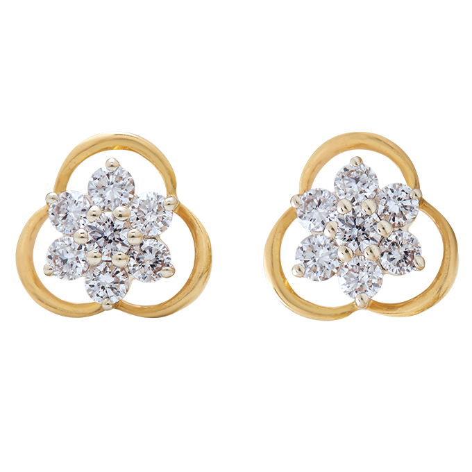 Aukera - Aurelle Bloom Cluster Diamond Studs