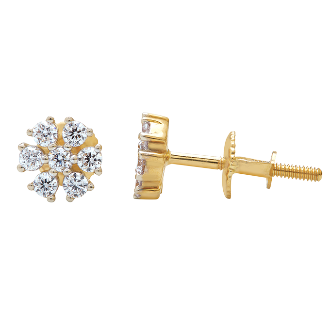 Aukera – Classic Diamond Bloom Studs