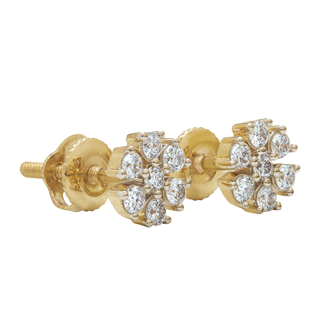 Aukera – Classic Diamond Bloom Studs
