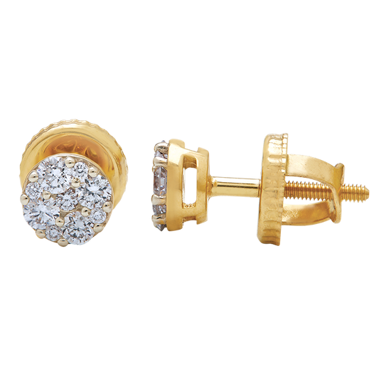Aukera - Close-Knit Solitaire-Look Diamond Studs