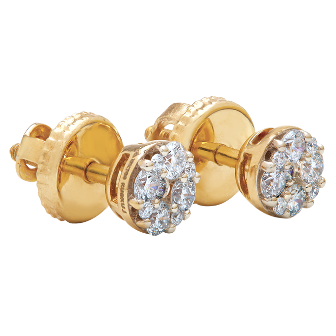 Aukera - Close-Knit Solitaire-Look Diamond Studs