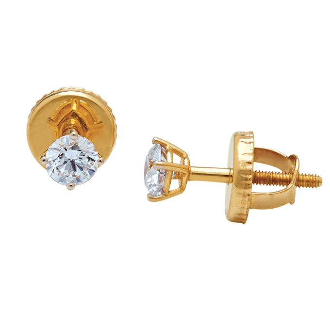 Aukera - Solitaire Diamond Studs