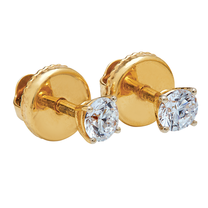 Aukera - Solitaire Diamond Studs