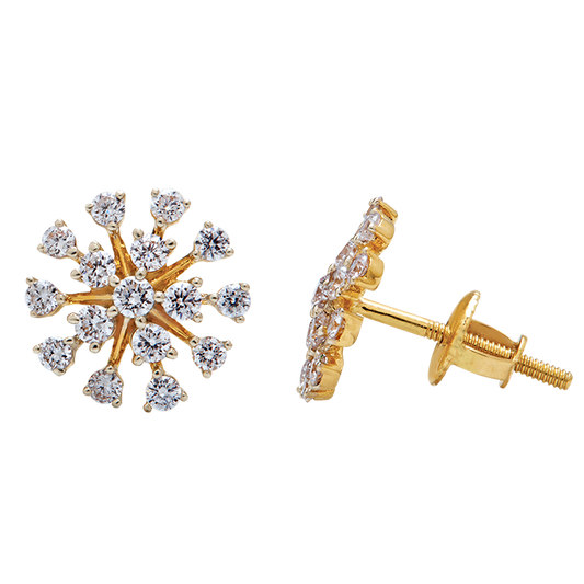 Aukera - Radiant Bloom Diamond Studs