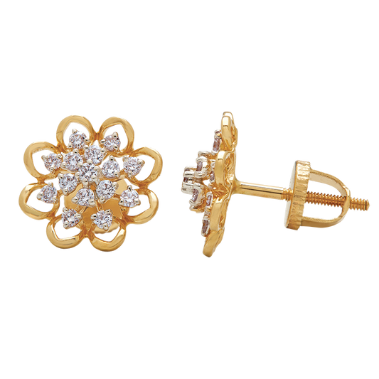 Aukera - Radiant Fleur Diamond Studs