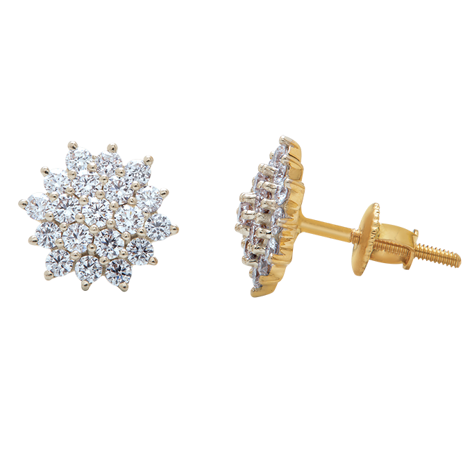 Aukera - Solaris Bloom Diamond Studs