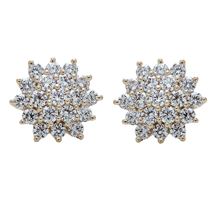 Aukera - Solaris Bloom Diamond Studs