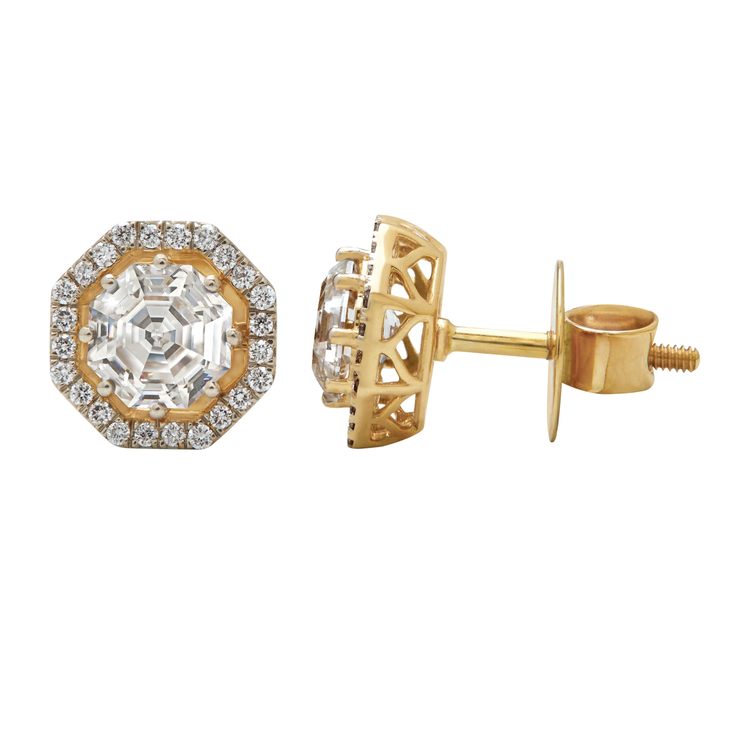 Aukera - Infinity Diamond Studs with Halo