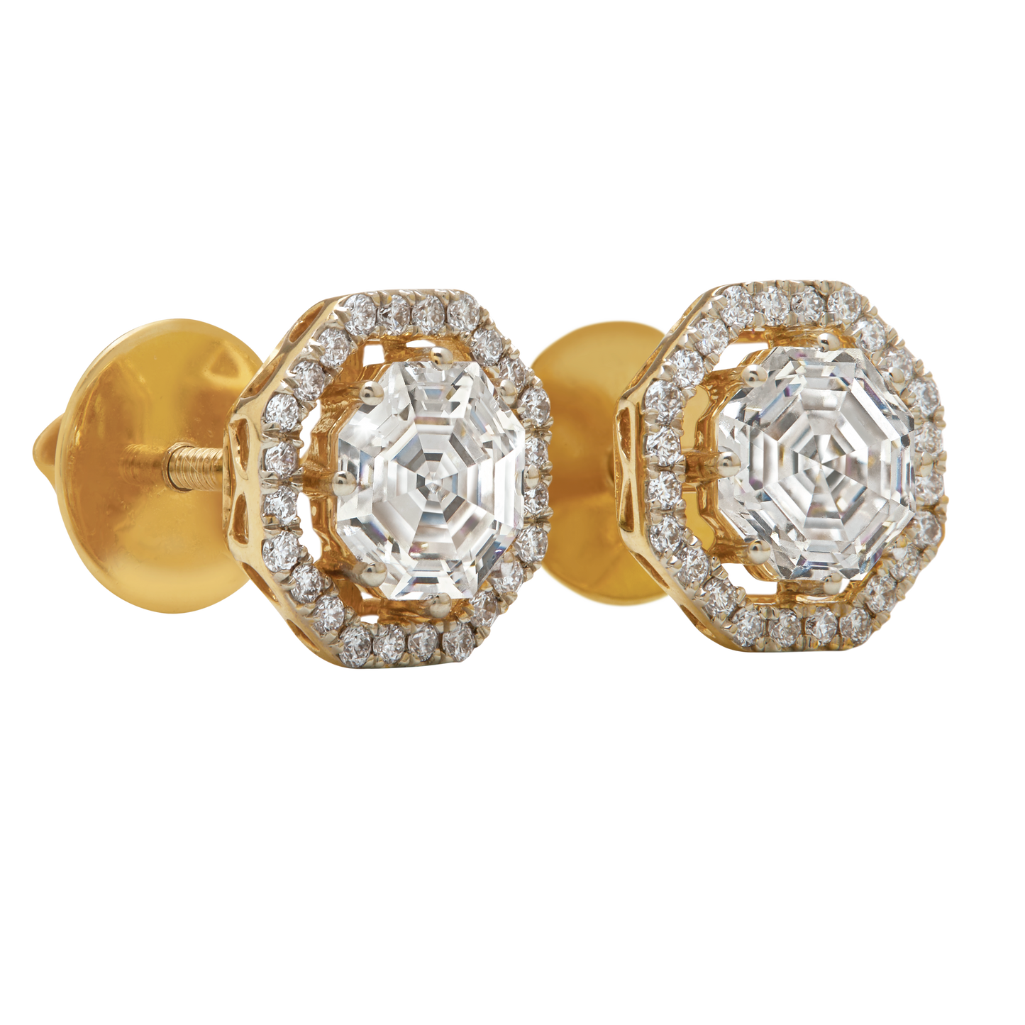 Aukera - Infinity Diamond Studs with Halo