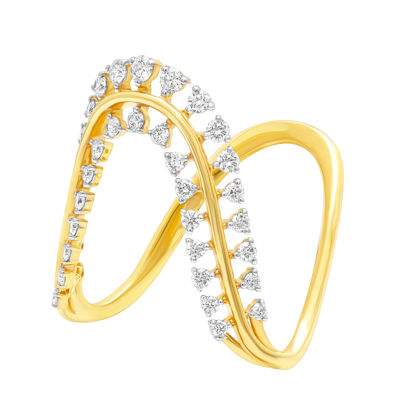 Aukera - Dual studded Vanki Ring