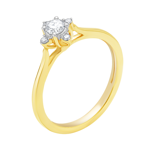 Aukera - Diamond Embrace Solitaire Ring