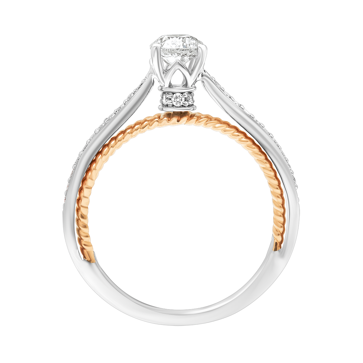 Aukera - Dual Harmony Solitaire Ring