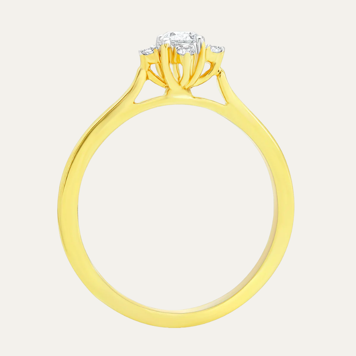 Aukera - Diamond Embrace Solitaire Ring