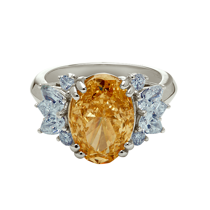 Aukera – Champagne Frost Oval Ring