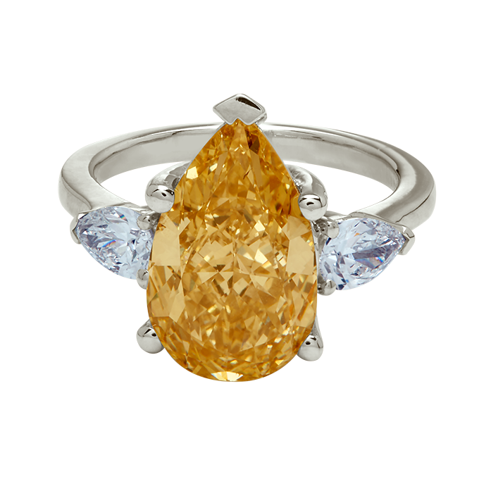 Aukera – Champagne Solstice Pear Ring