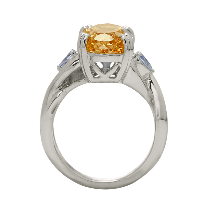 Aukera – Champagne Braided Oval Ring