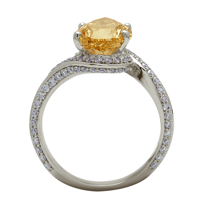 Aukera – Champagne Wave Pear Ring