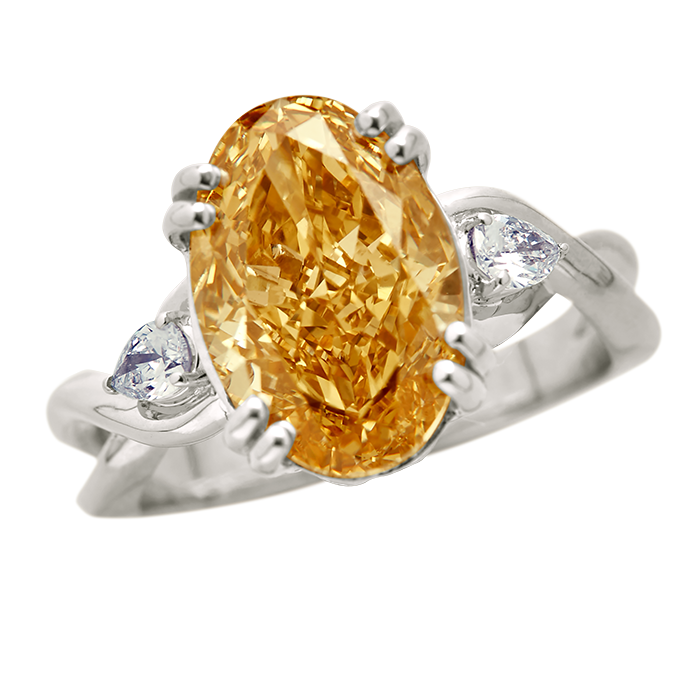 Aukera – Champagne Braided Oval Ring