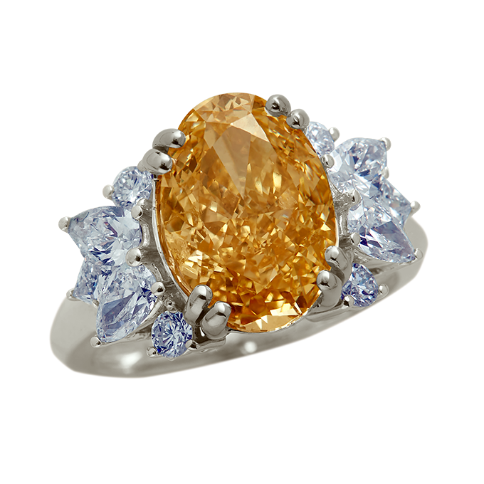 Aukera – Champagne Frost Oval Ring