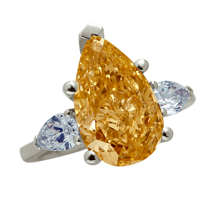 Aukera – Champagne Solstice Pear Ring