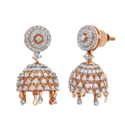 Aukera - Diamond Jhumkas