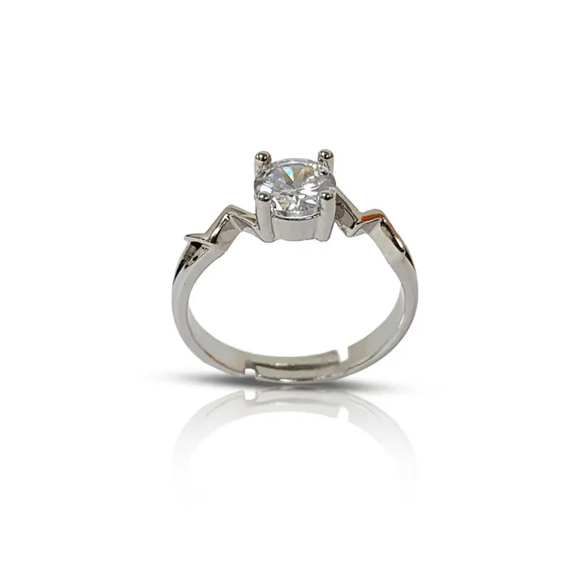 Radiant Pulse Solitaire Ring