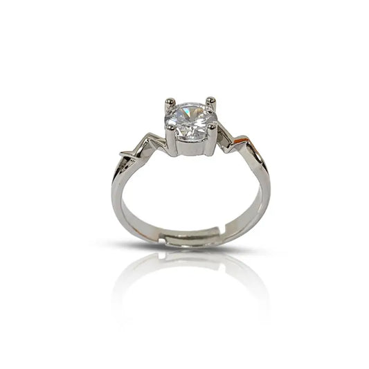 Radiant Pulse Solitaire Ring