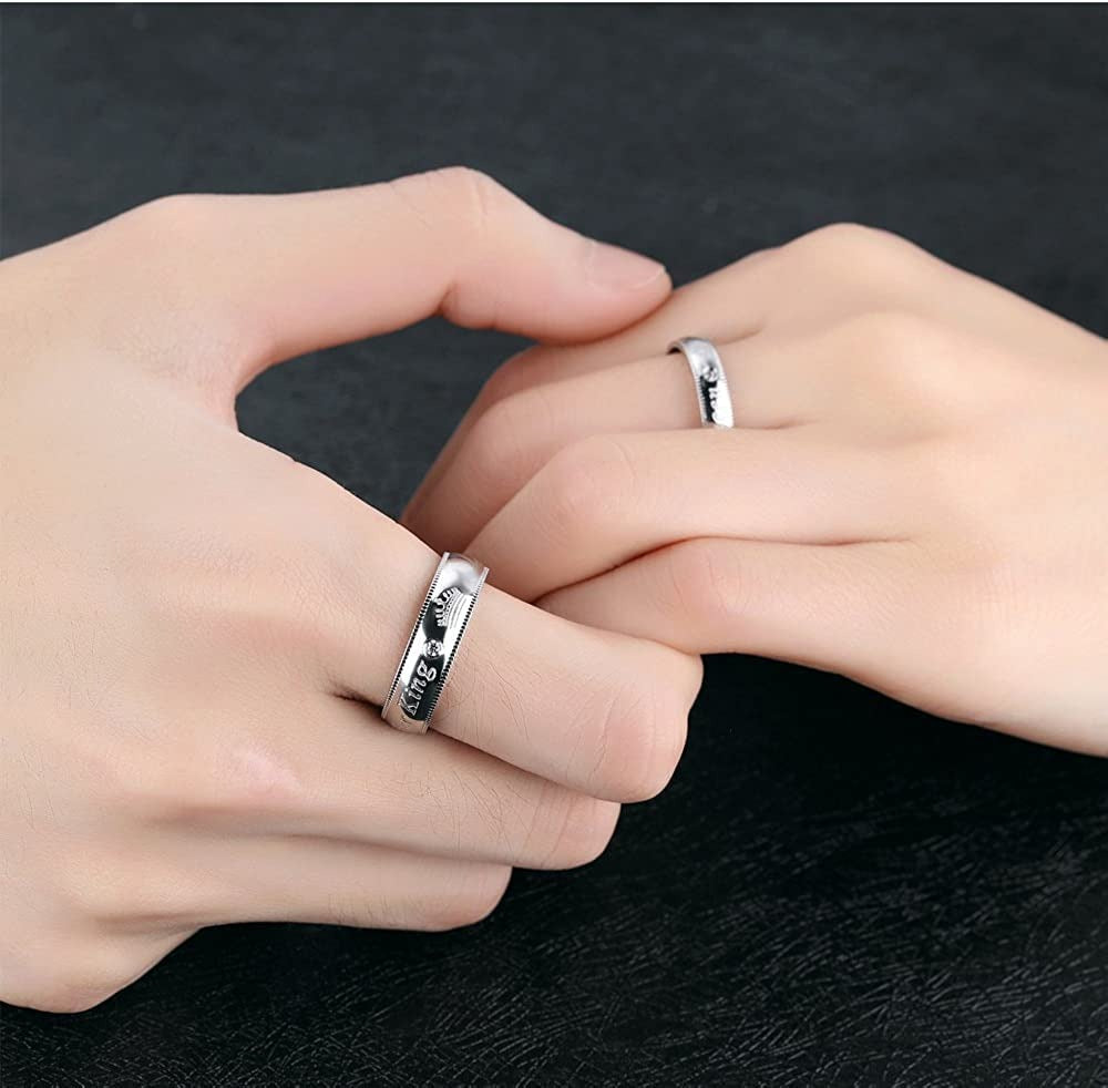 Royal King & Queen Couple Rings